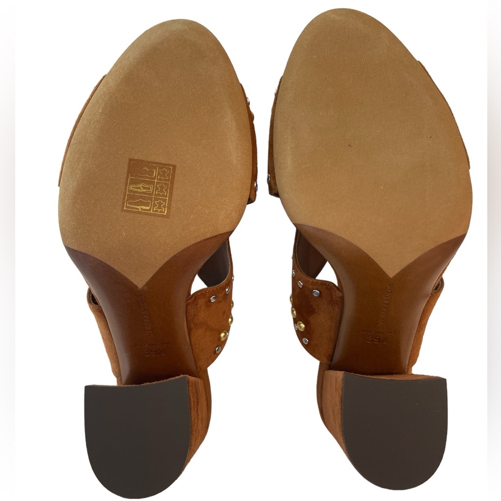 Tabitha Simmons Celia Brown Suede Sandals Studded Size 9 NIB - Picture 7 of 16